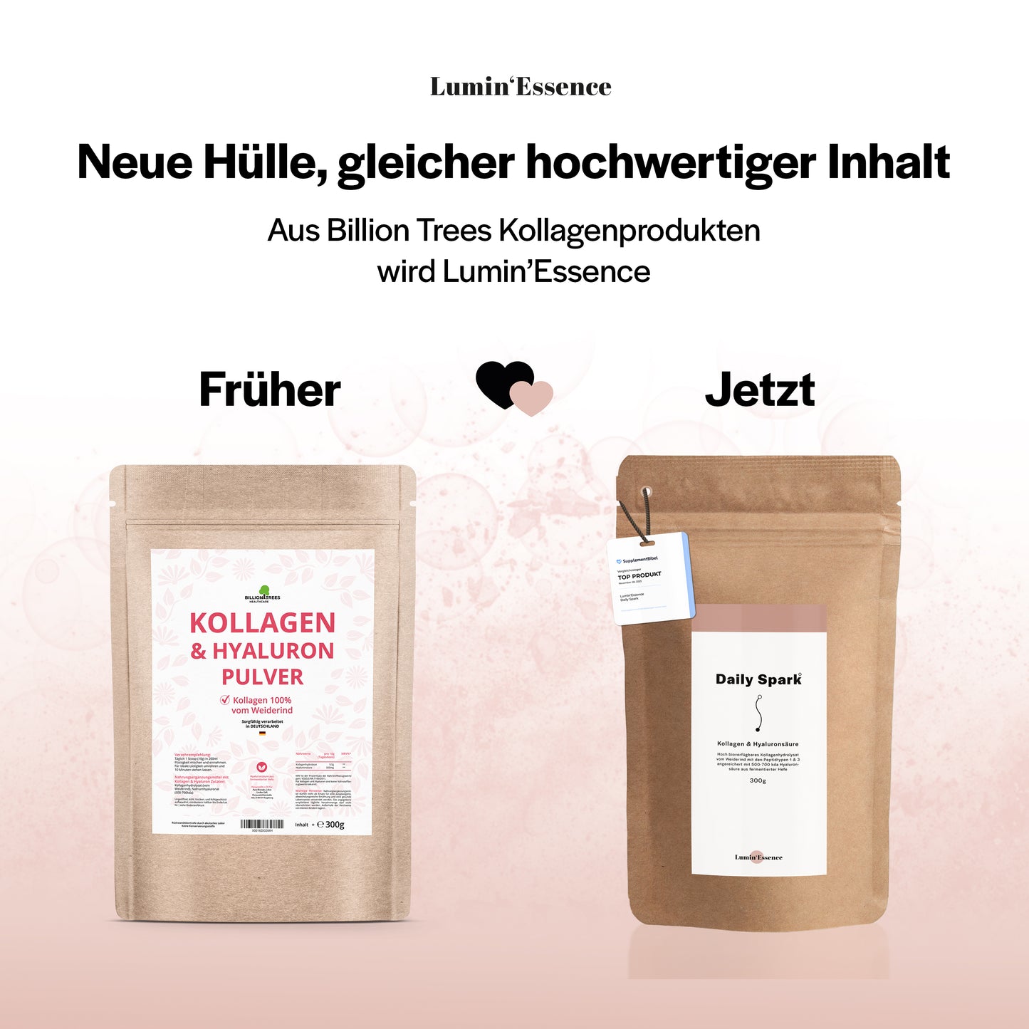 Daily Spark Collagen Pulver mit Hyaluronsäure