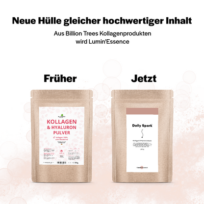 Daily Spark - Kollagen & Hyaluron Pulver (Sonderpreis da MHD verkürzt bis 24.03.24)